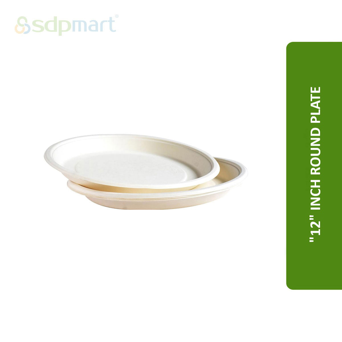 SDPMart Bagasse Plate 7 INCH ROUND