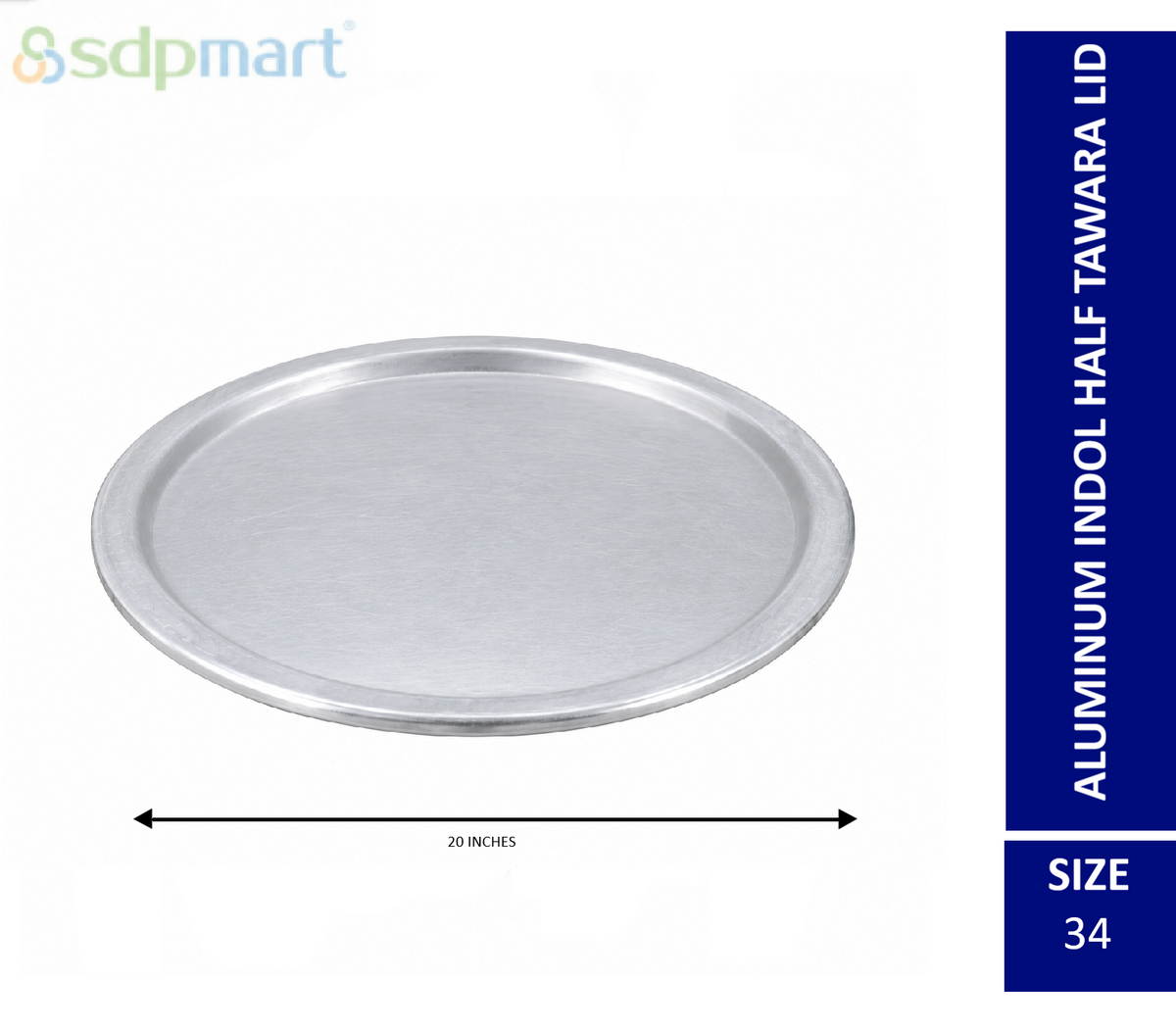 SDPMart Aluminum Half Tawara W-Lid (Biriyani Pot-Hundi)