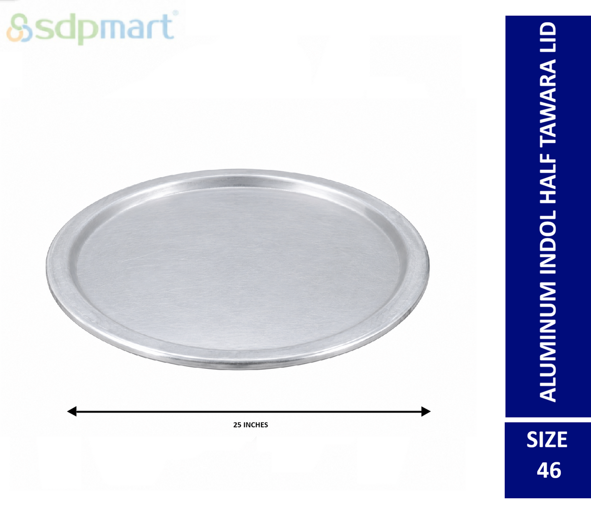 SDPMart Aluminum Half Tawara W-Lid (Biriyani Pot-Hundi)