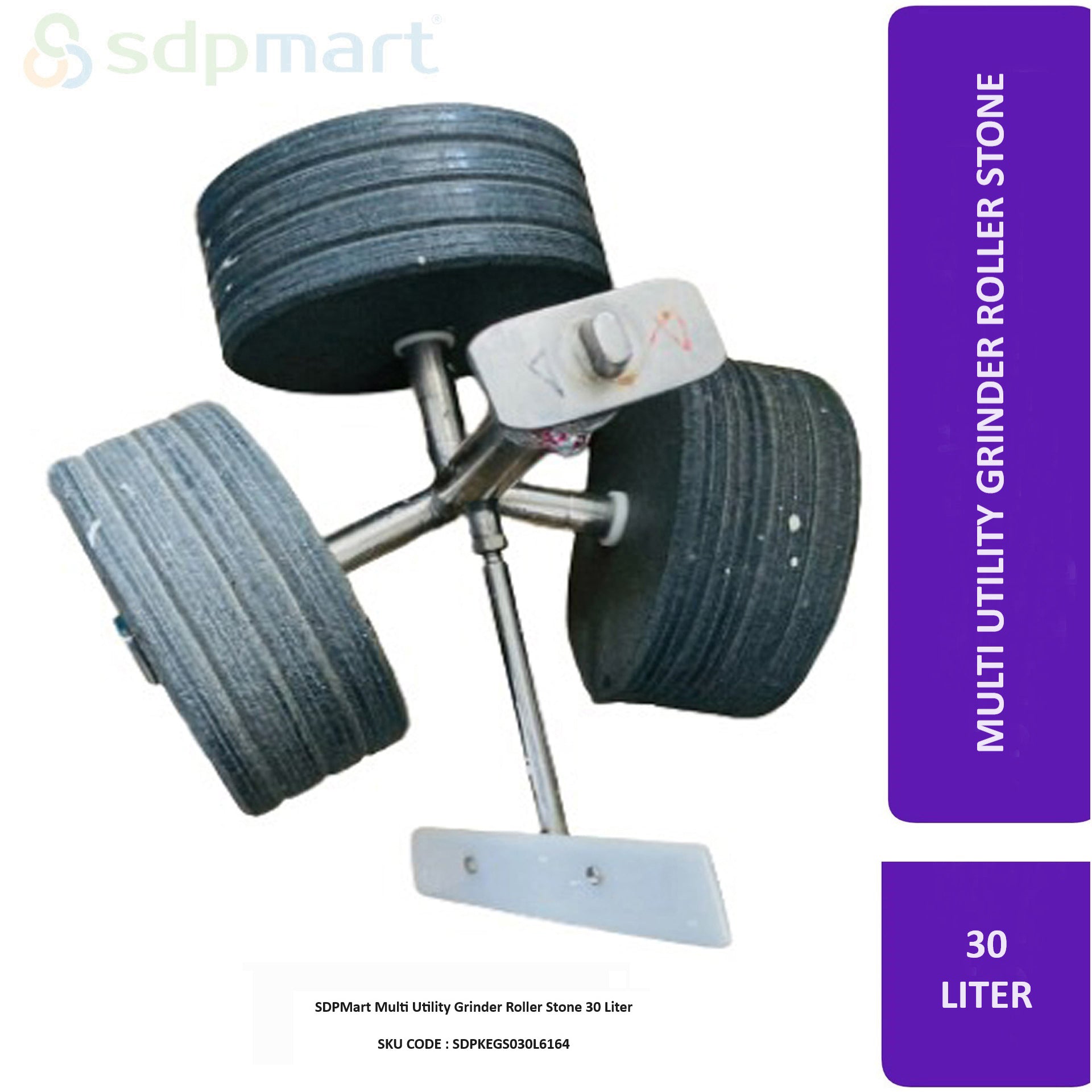 SDPMart Multi Utility Grinder Roller Stone