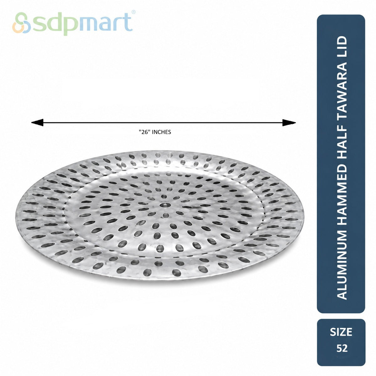 SDPMart Aluminum Hammed Half Tawara - (Biriyani Pot-Hundi)