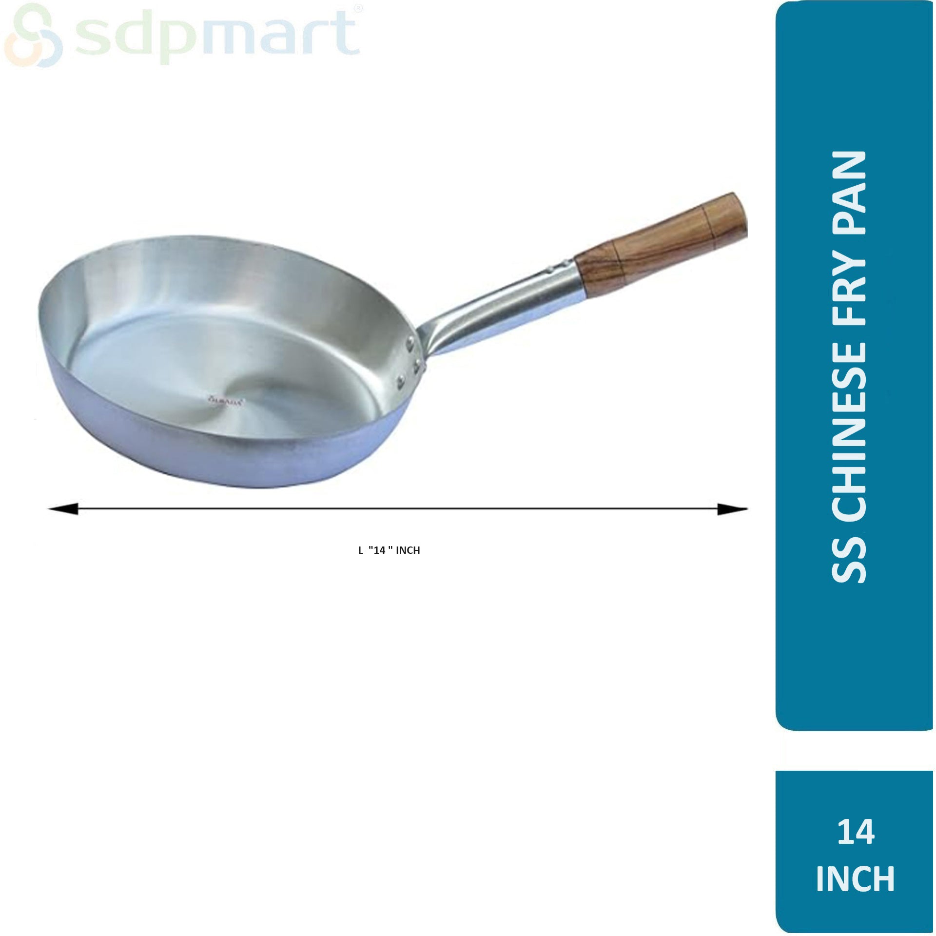 SDPMart SS Chinese Fry Pan