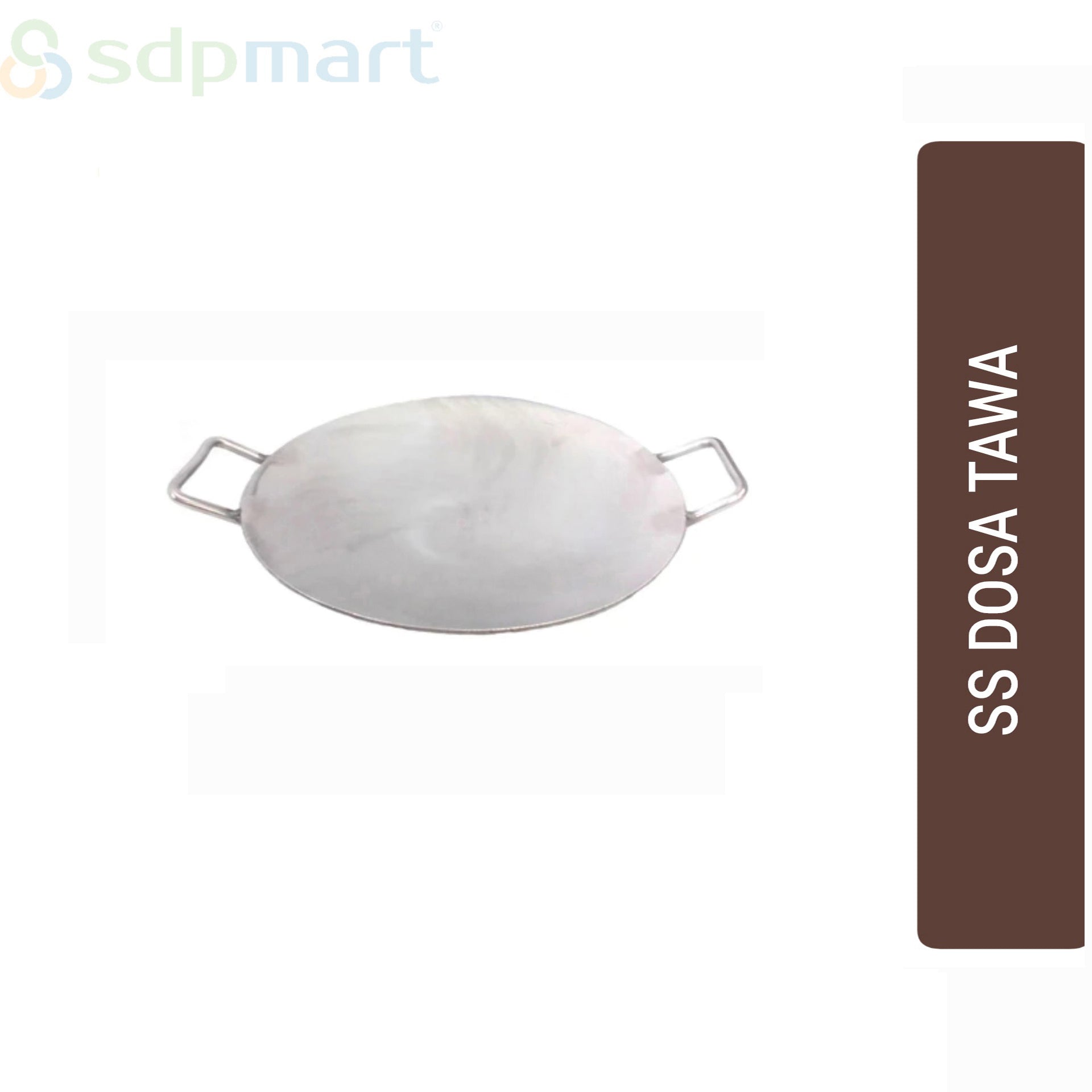 SDPMart SS Dosa Tawa Round Deep