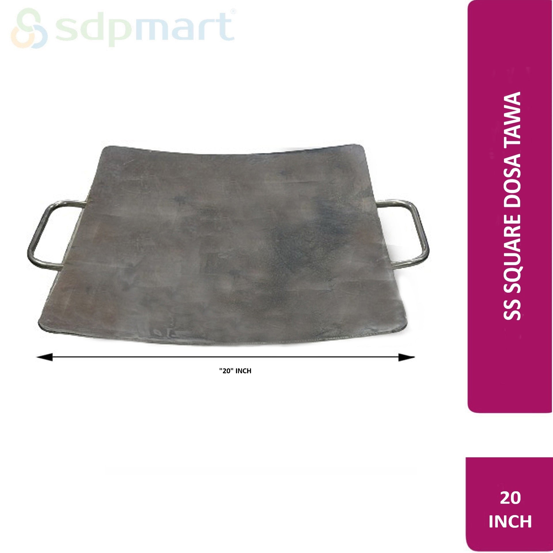 SDPMart SS SQUARE DOSA TAWA