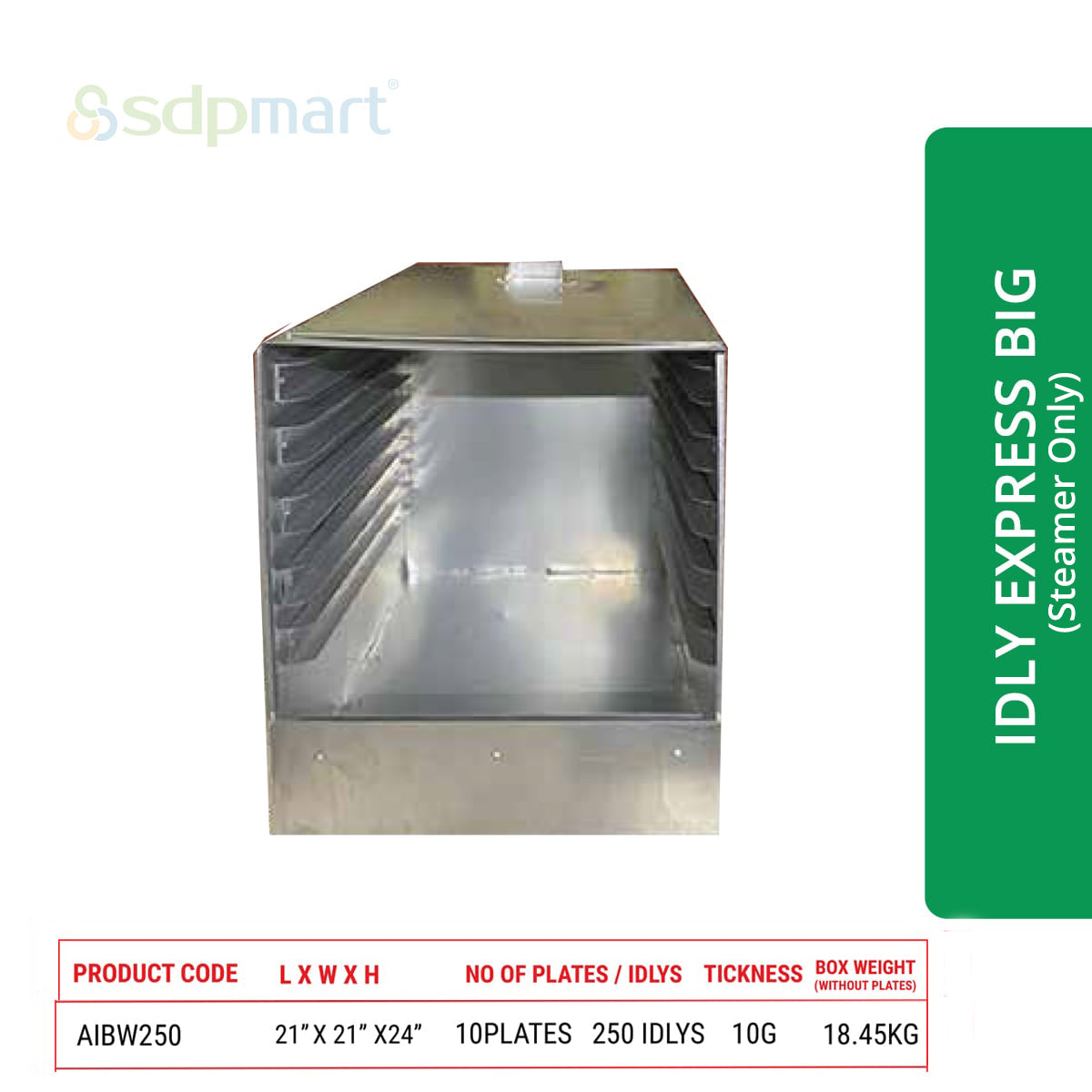 SDPMart  Aluminum Idly Steamer- Express Big (Steamer Only)