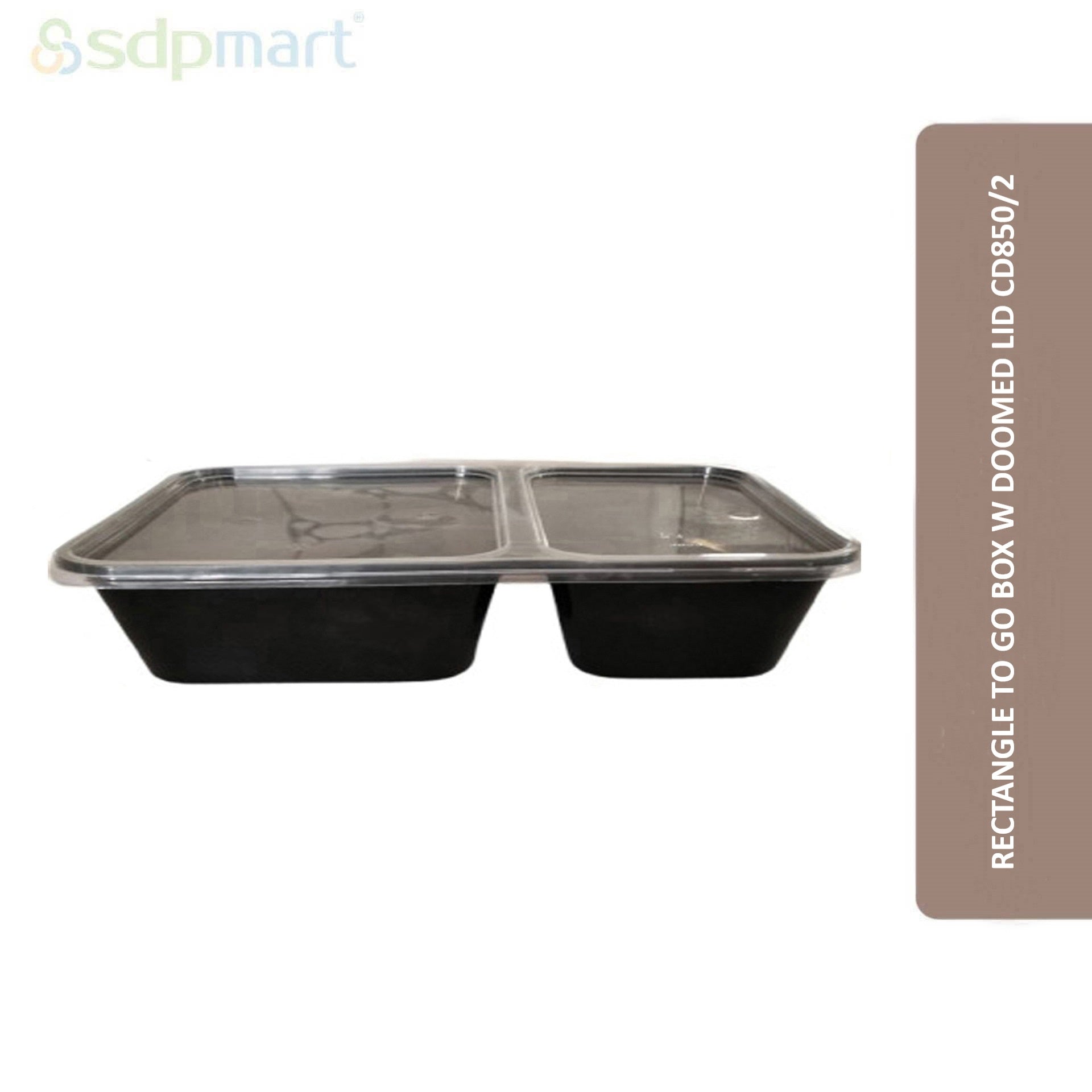 SDPMart Rectangle To Go Box W Doomed Lid  CD850/2