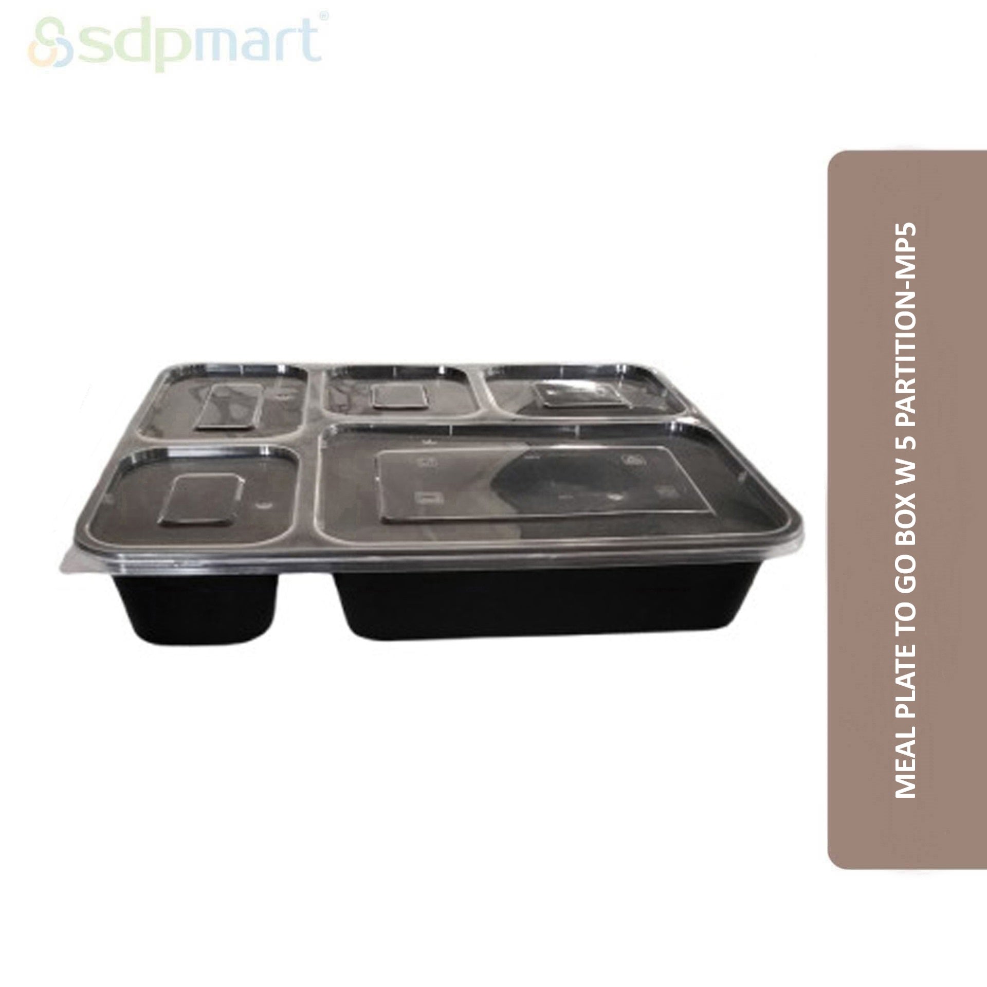 SDPMart Meal BoxTo GO Box W 5 Partition-MP5