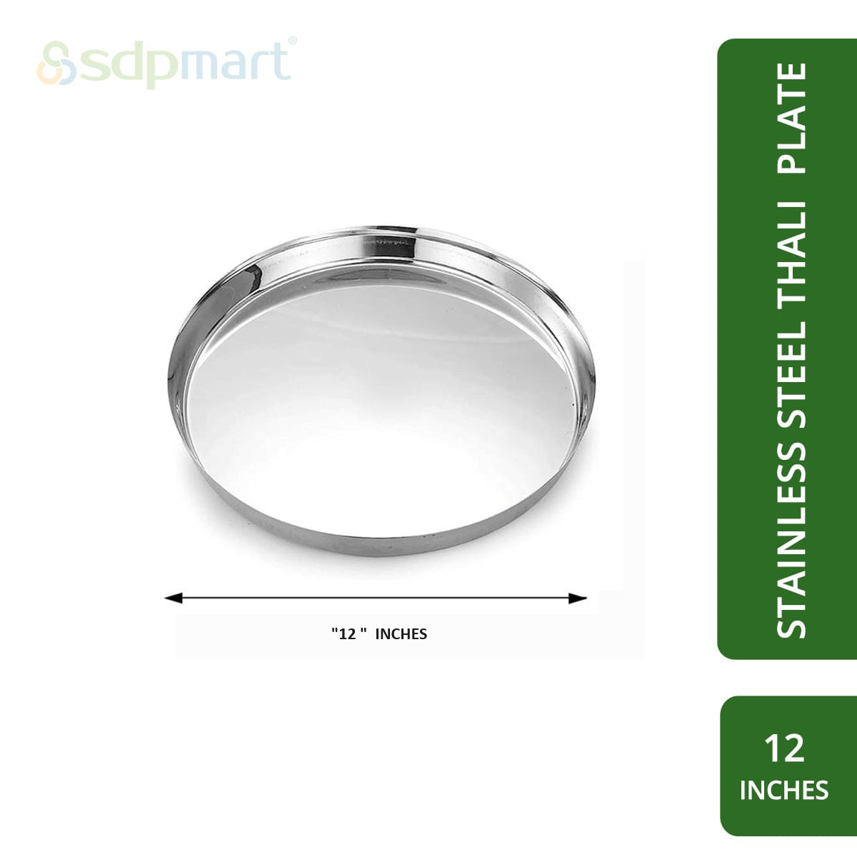 SDPMart SS Round Thali Plate