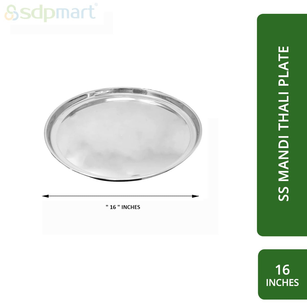 SDPMart SS Mandi Plate - Thali Plate