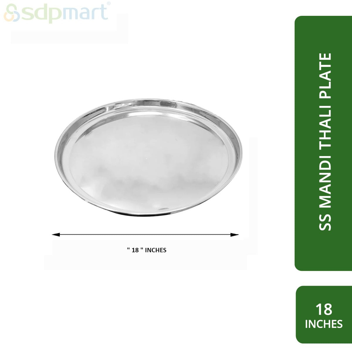 SDPMart SS Mandi Plate - Thali Plate