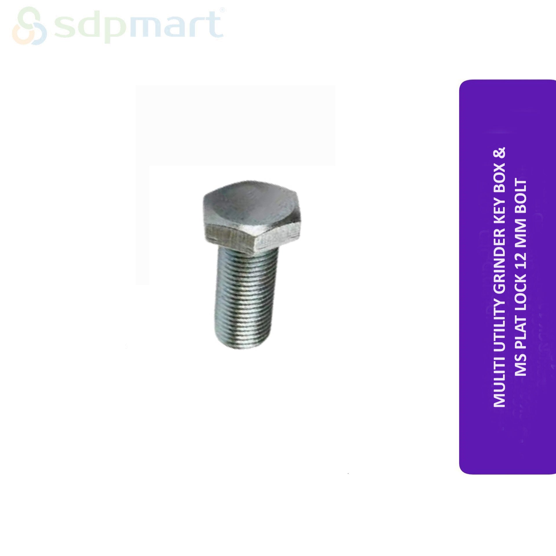 SDPMart Muliti Utility Grinder Key Box & MS Plat Lock 12 MM Bolt