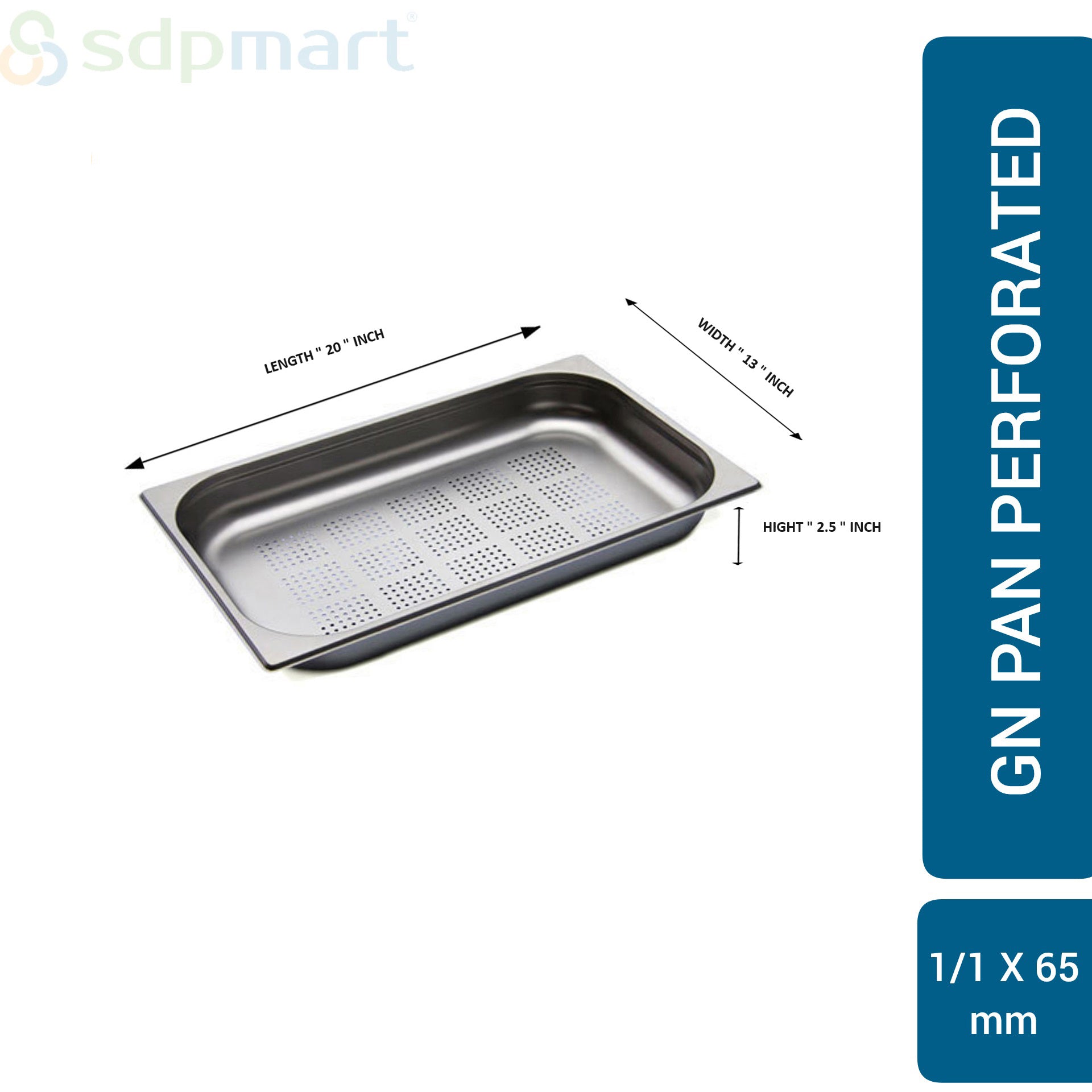 SDPMart SS GN Pan Perforated