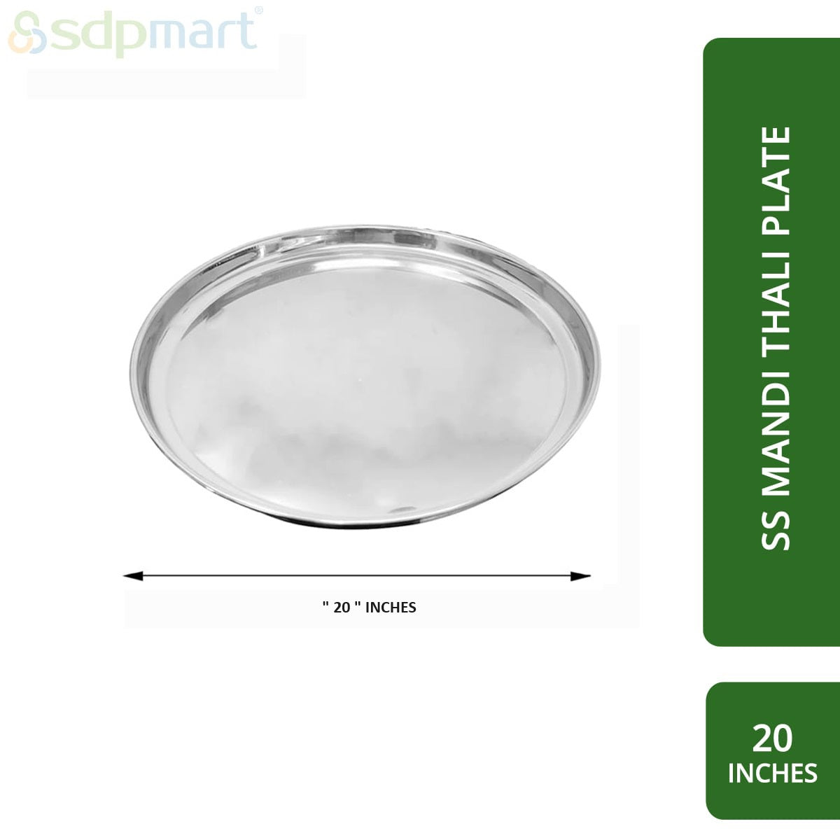 SDPMart SS Mandi Plate - Thali Plate