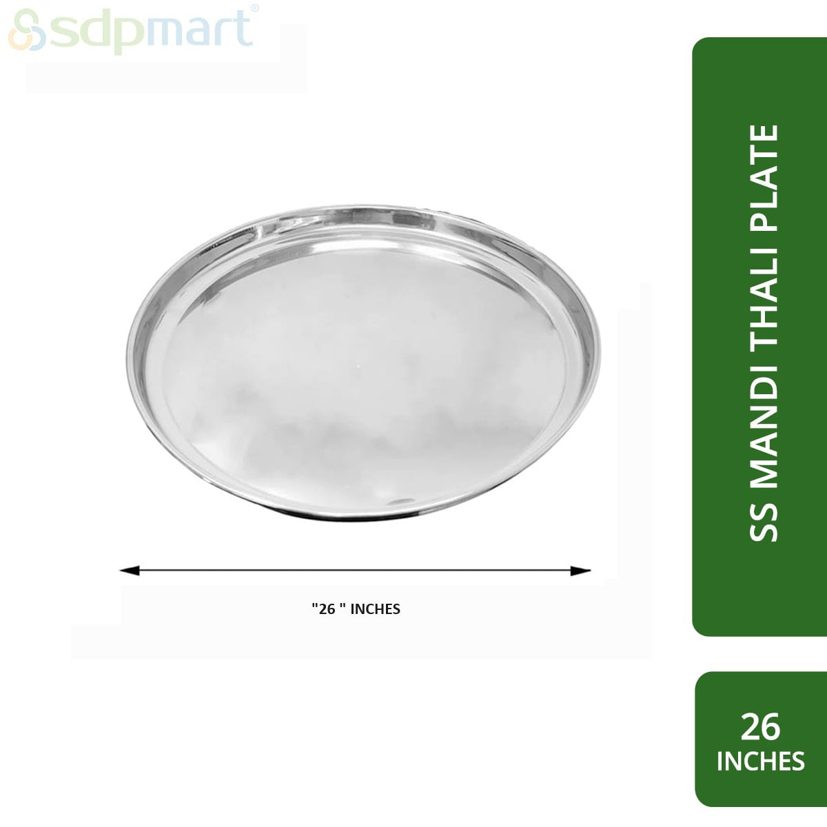 SDPMart SS Mandi Plate - Thali Plate