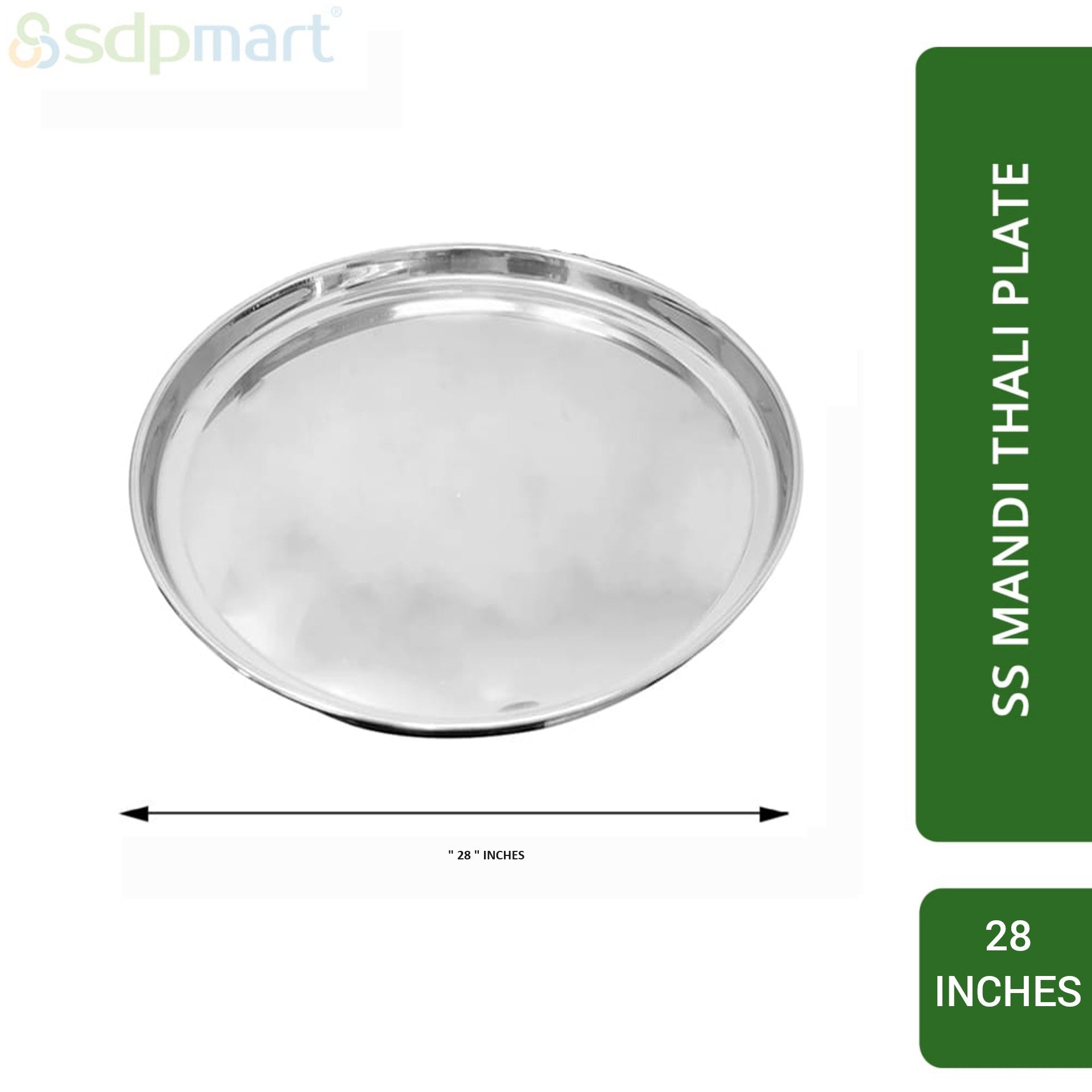 SDPMart SS Mandi Plate - Thali Plate