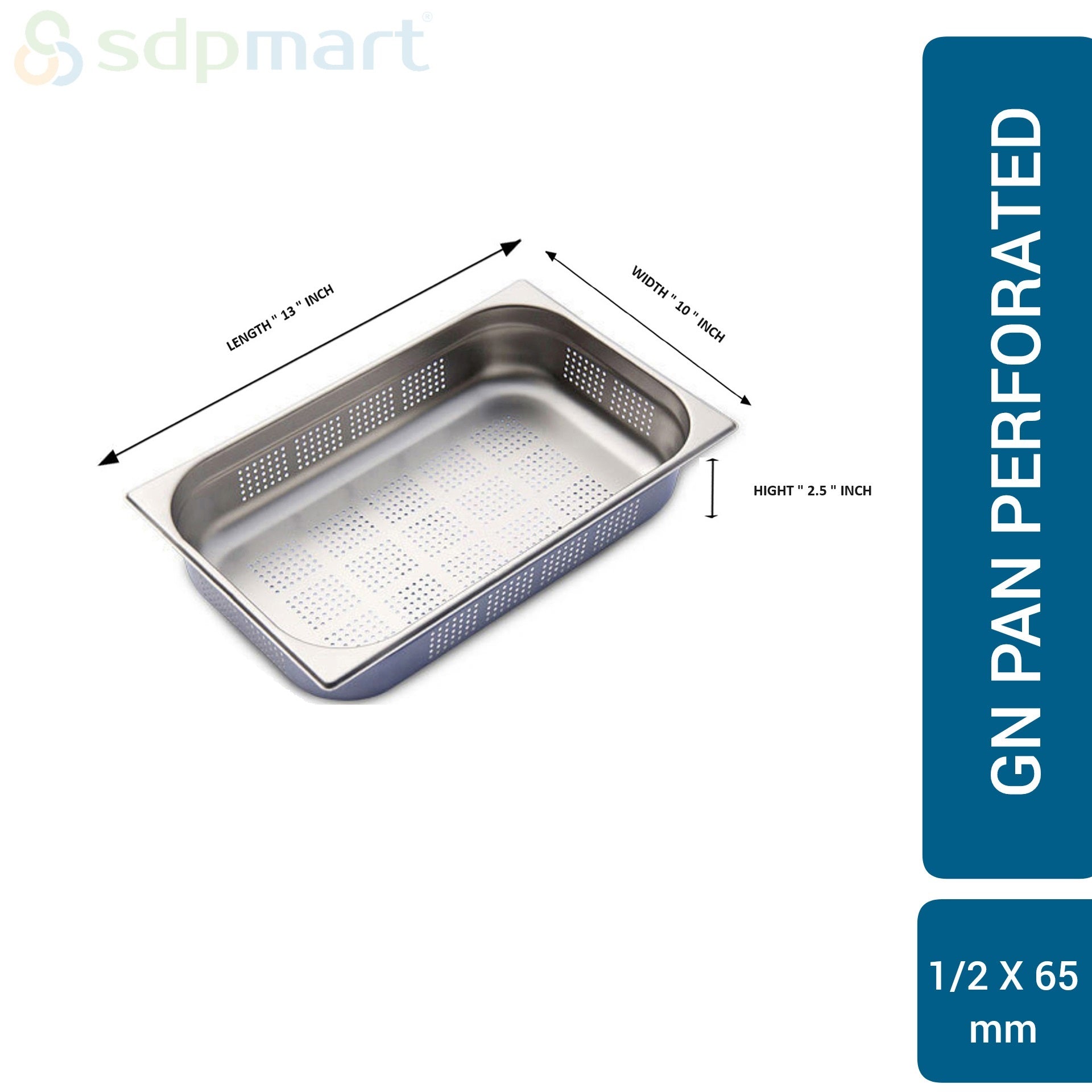 SDPMart SS GN Pan Perforated