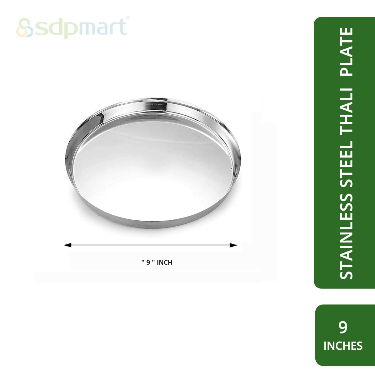 SDPMart SS Round Thali Plate