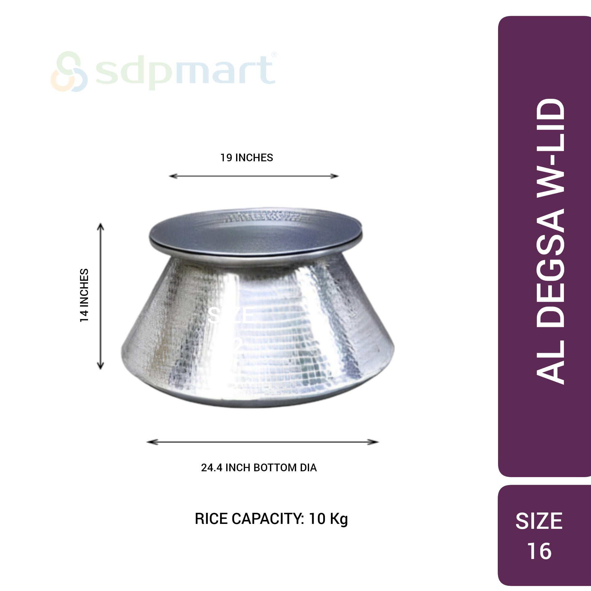 SDPMart Aluminum Degsa W-Lid