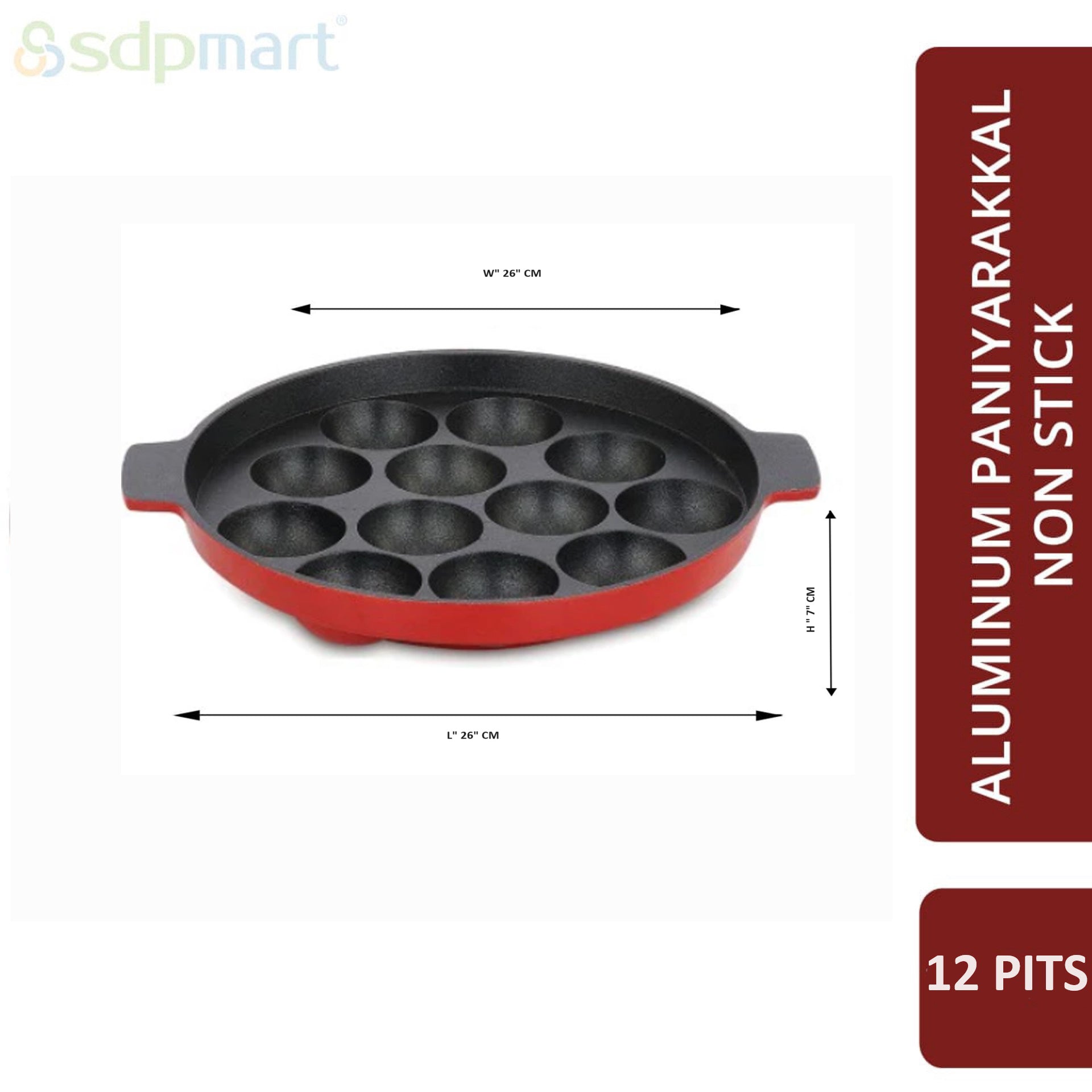 SDPMart Aluminum Paniyarakkal Non Stick