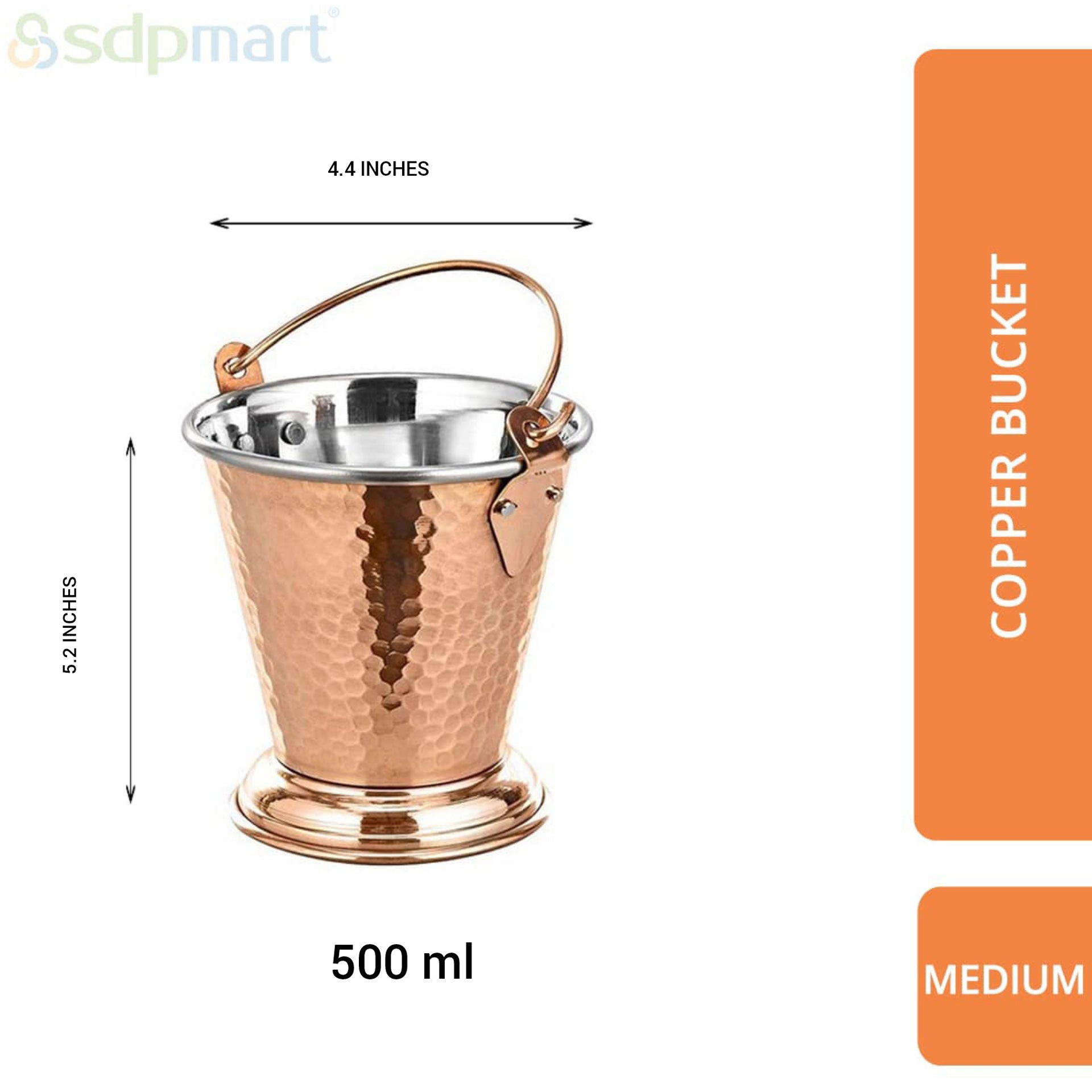 SDPMart Copper Bucket