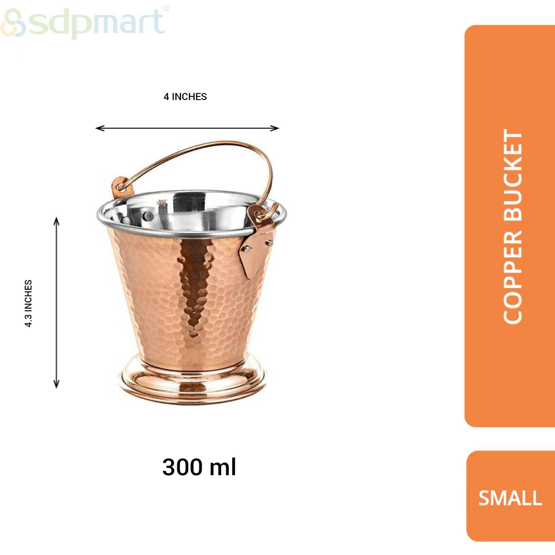 SDPMart Copper Bucket