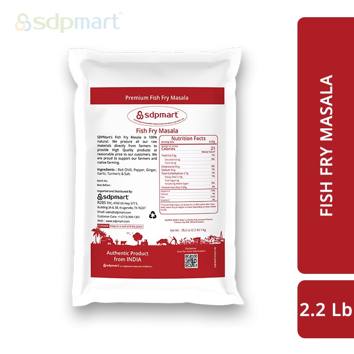 SDPMart Fish Fry Masala Powder 1 Kg (2.2 LB)