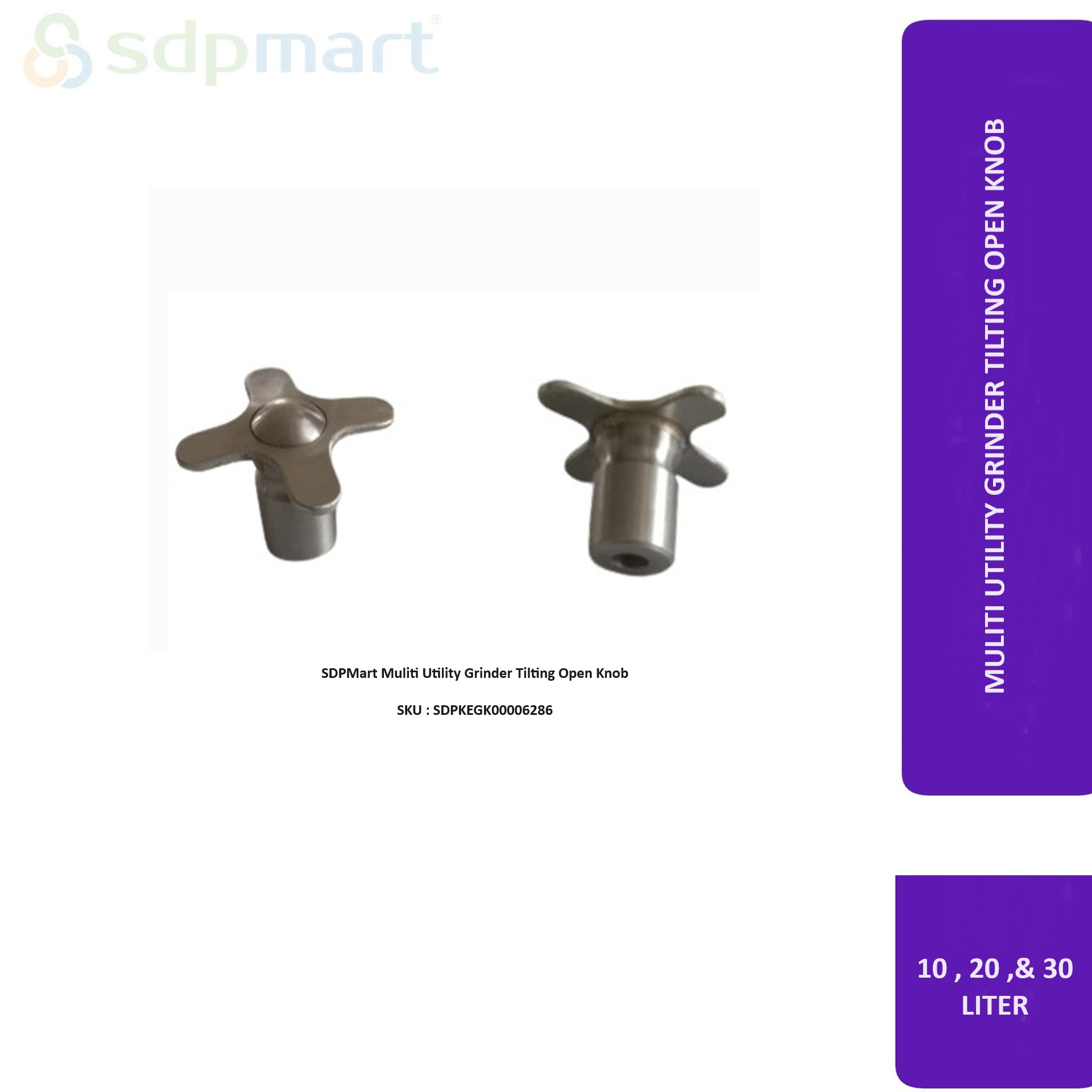 SDPMart Multi Utility Grinder Tilting Open Knob