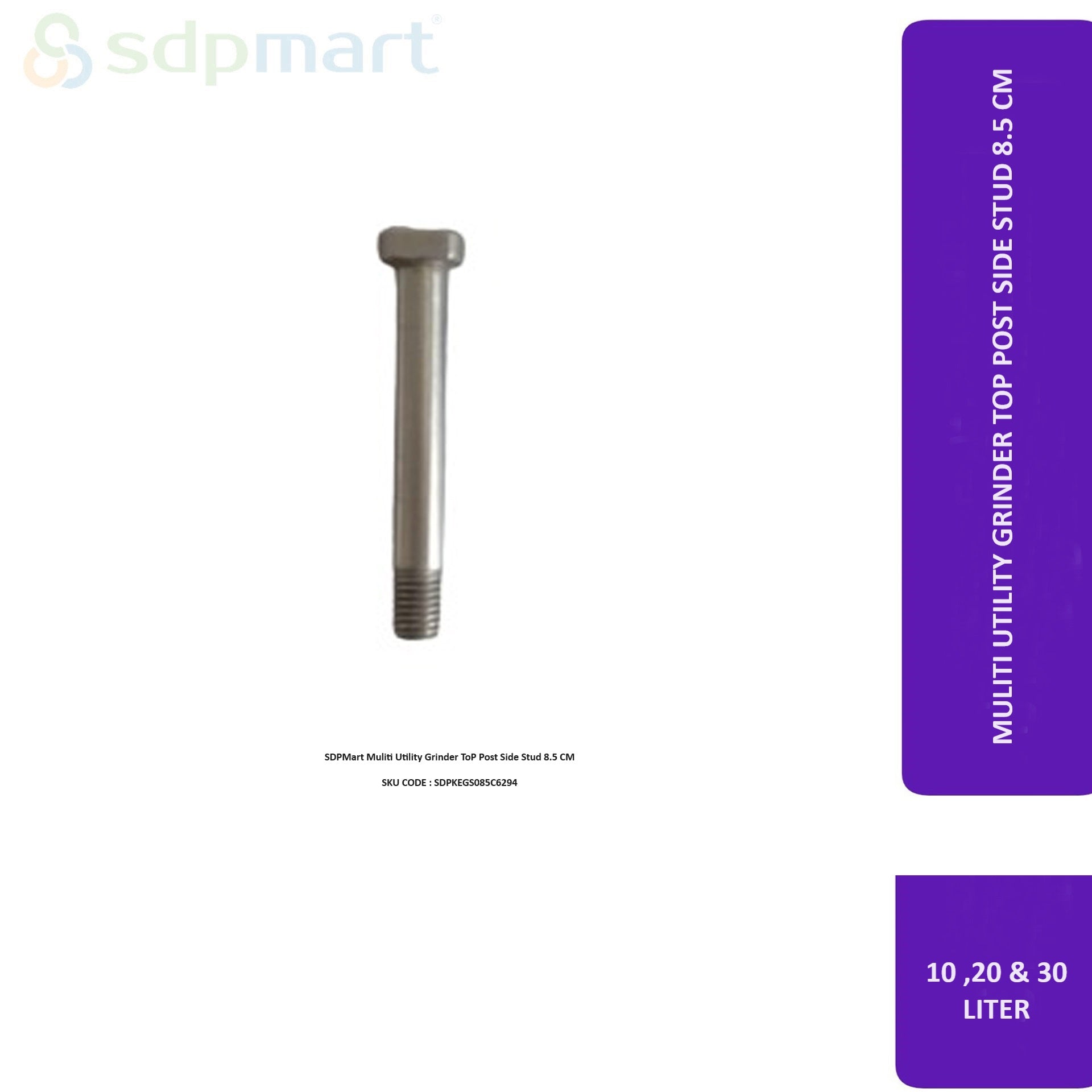 SDPMart Multi Utility Grinder Tilting Top Post Side Stud 8.5 CM