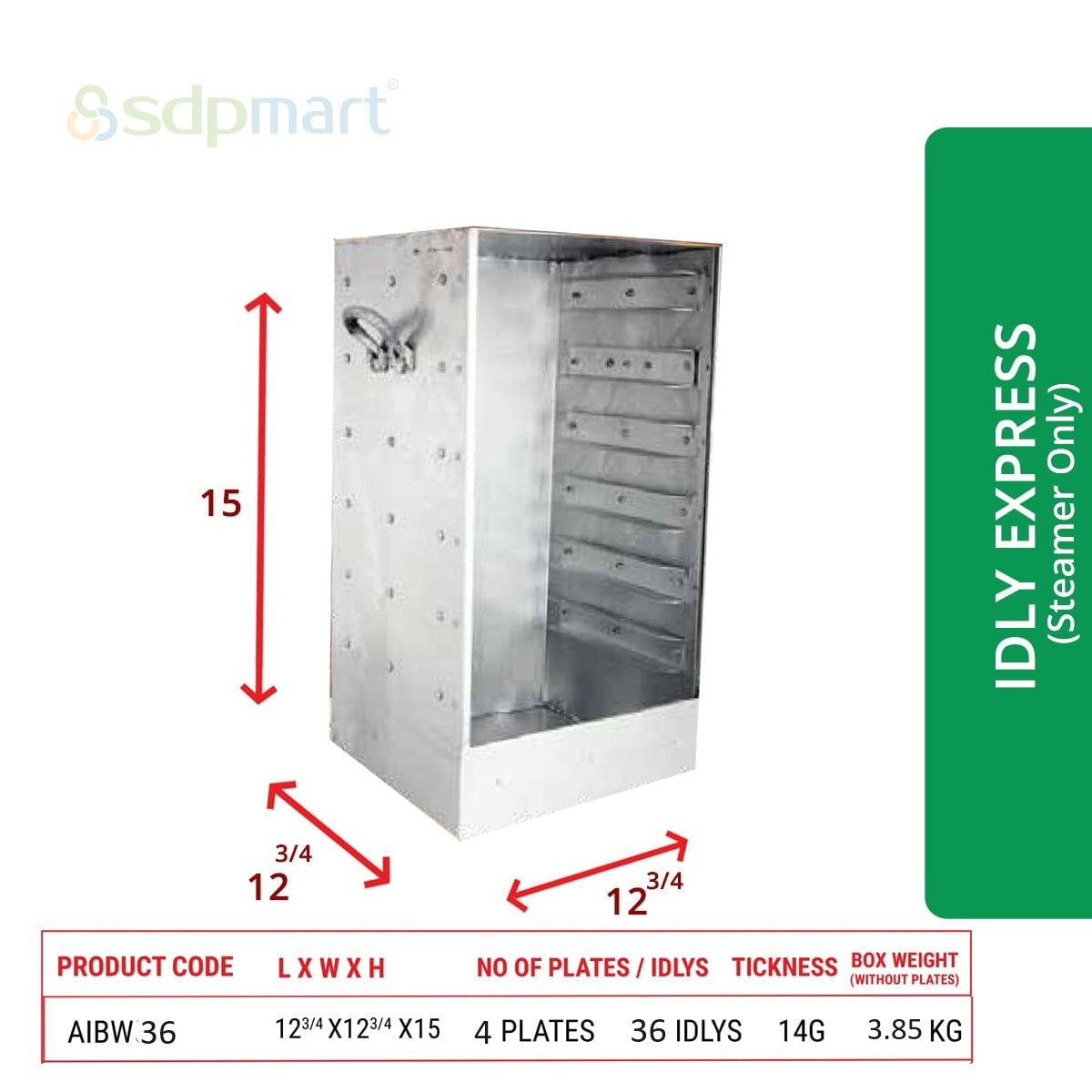 SDPMart Aluminum Idly Steamer- Express(Steamer Only)