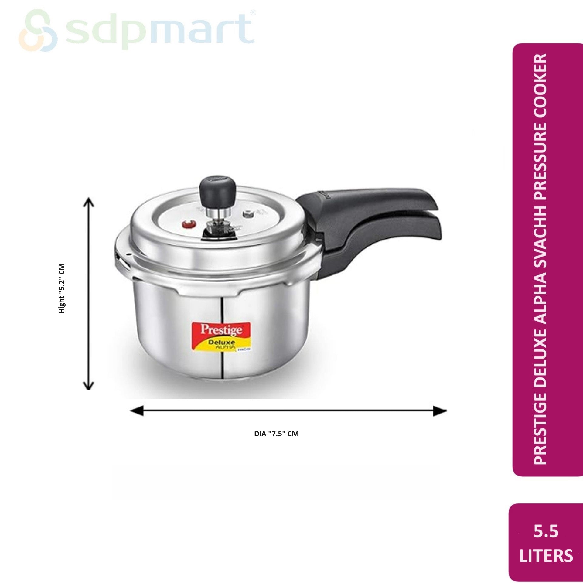 Prestige Deluxe Alpha Svachh Pressure Cooker