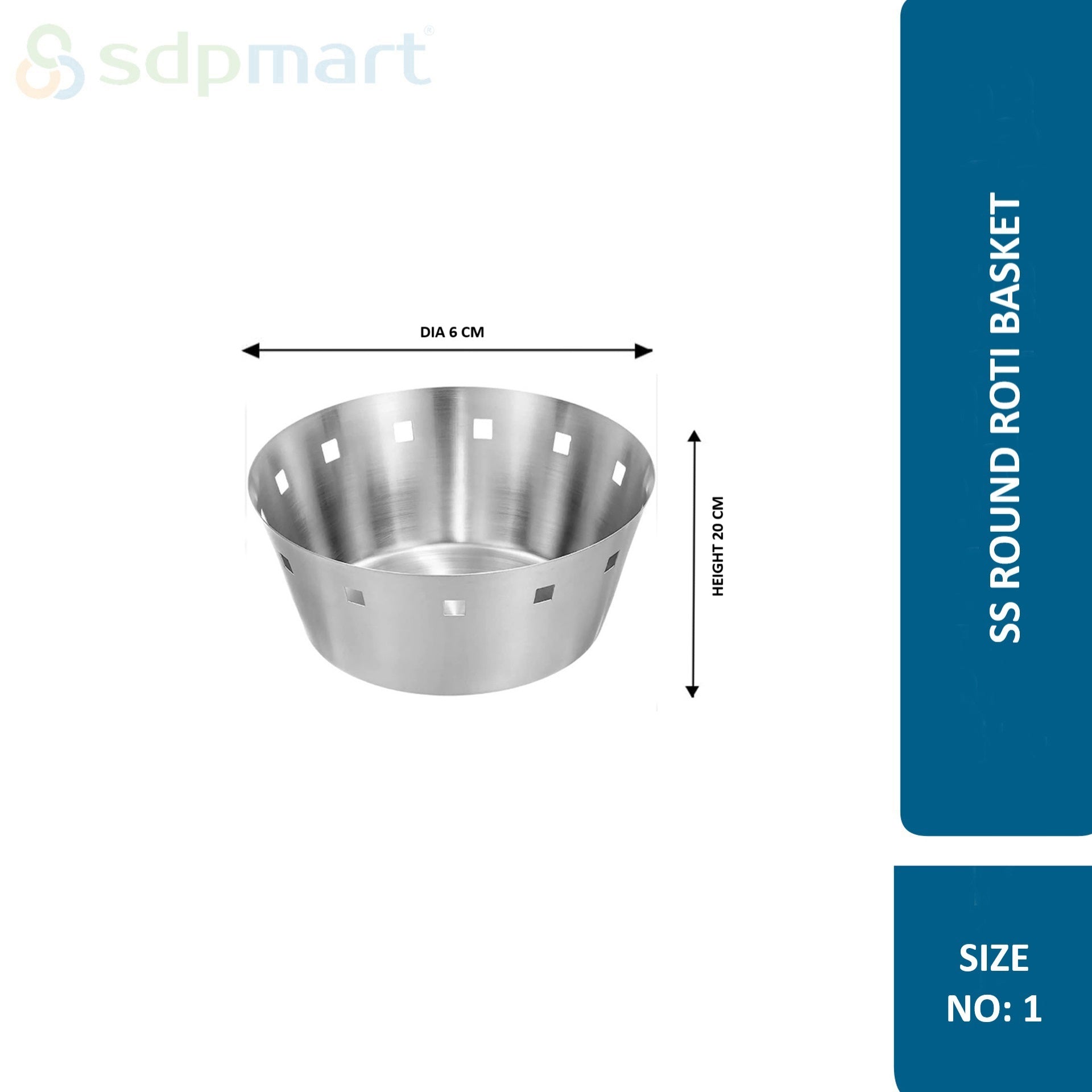 SDPMart SS Round Roti Basket