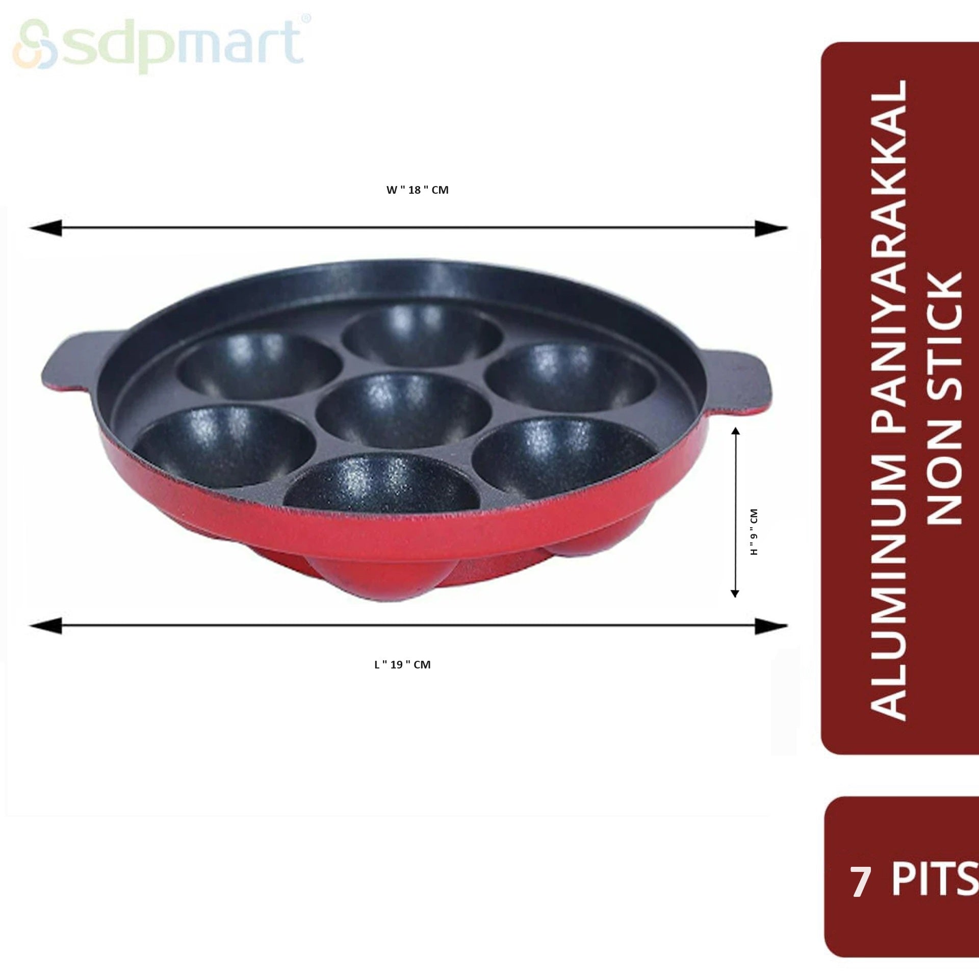 SDPMart Aluminum Paniyarakkal Non Stick