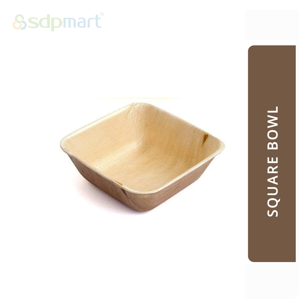 SDPMart Premium Palm Leaf Plate square Bowl 5 INCH (100 Nos)