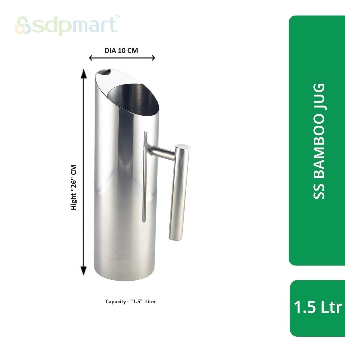 SDPMart SS Bamboo Jug-1.5 Liter