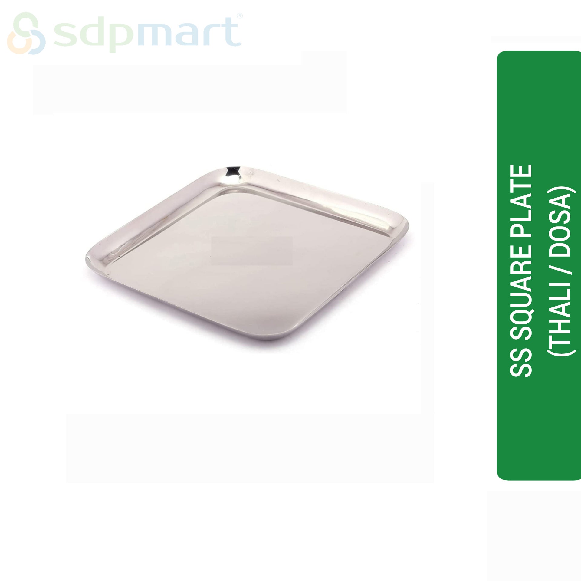 SDPMart SS Square (Thali / Dosa) Plate