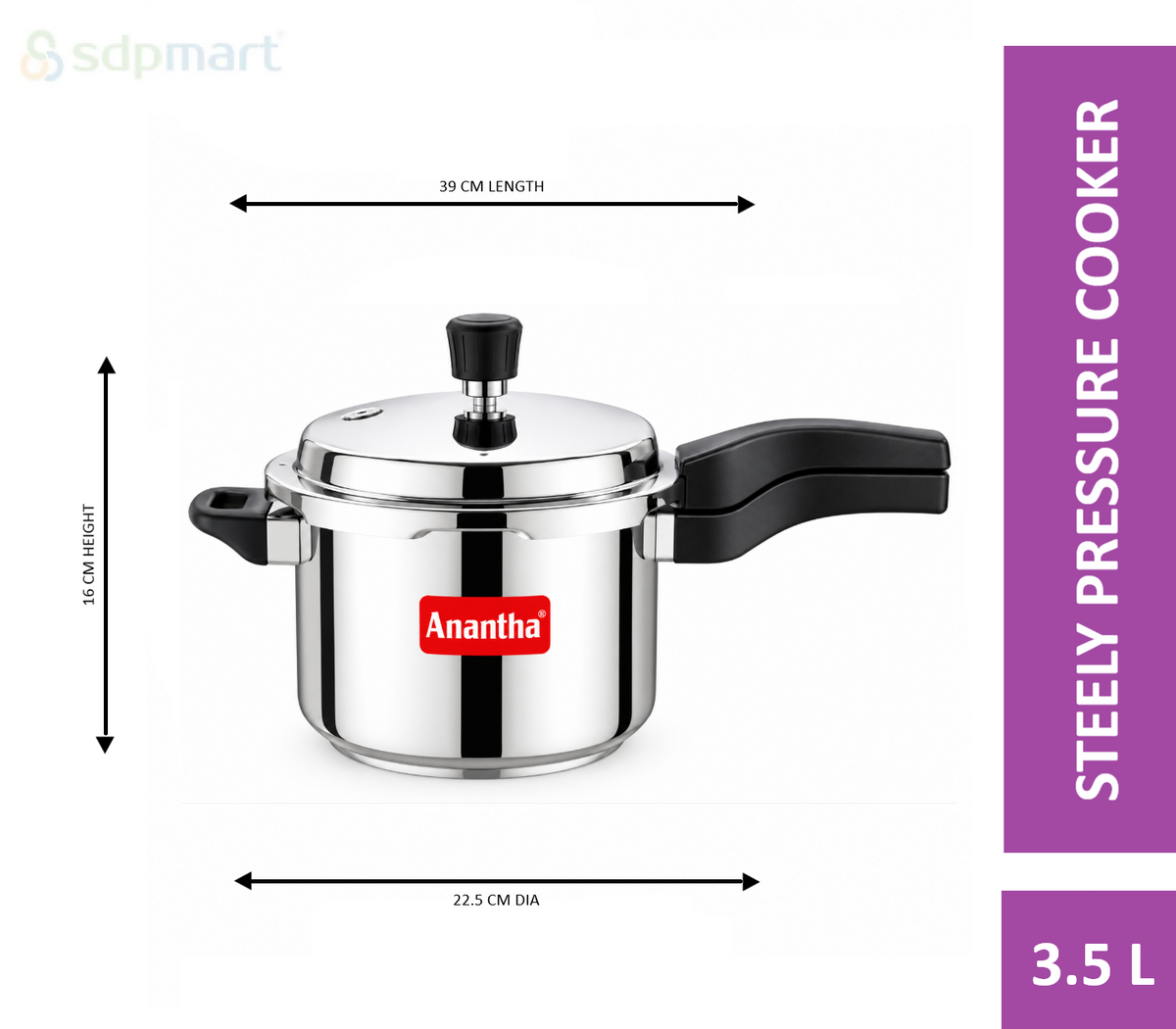 SDPMart Steely Pressure Cooker