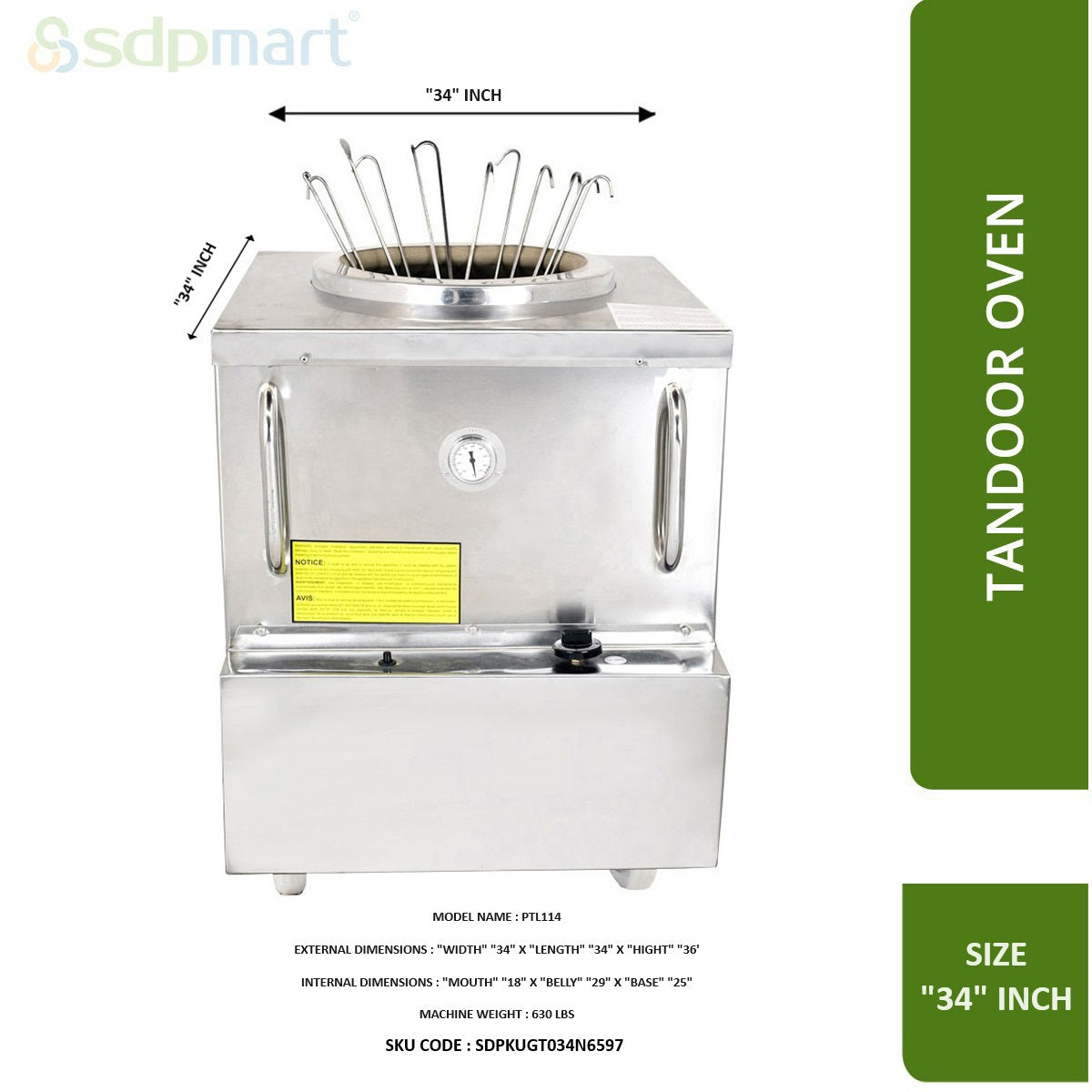 SDPMart Gas Tandoor Ovens
