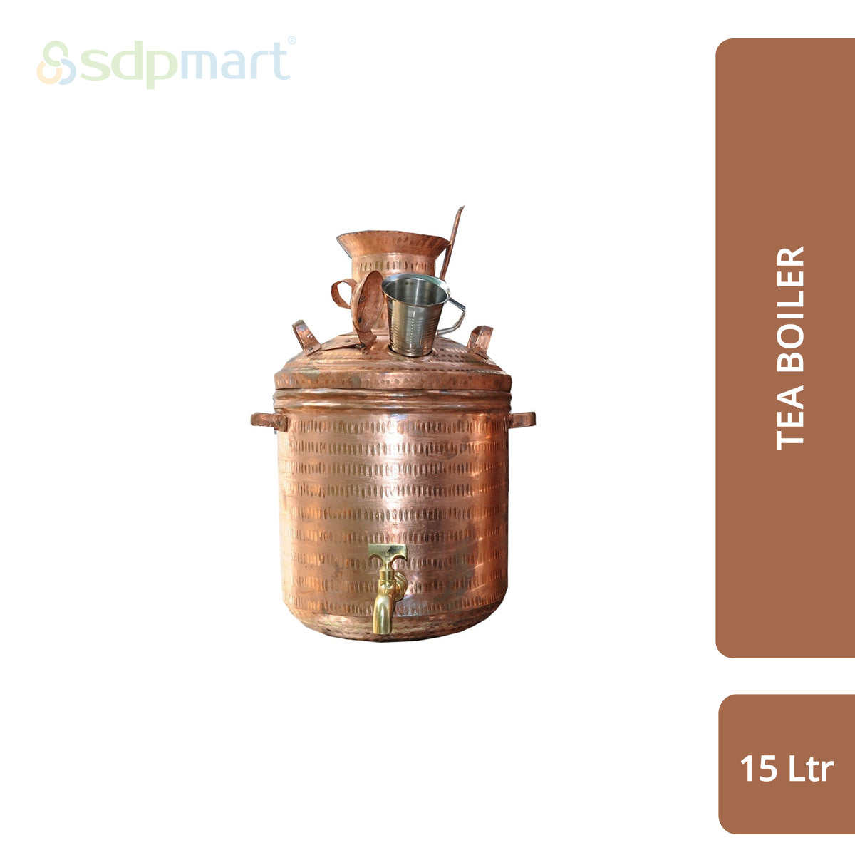 SDPMart Copper Tea Boiler 15 Liter