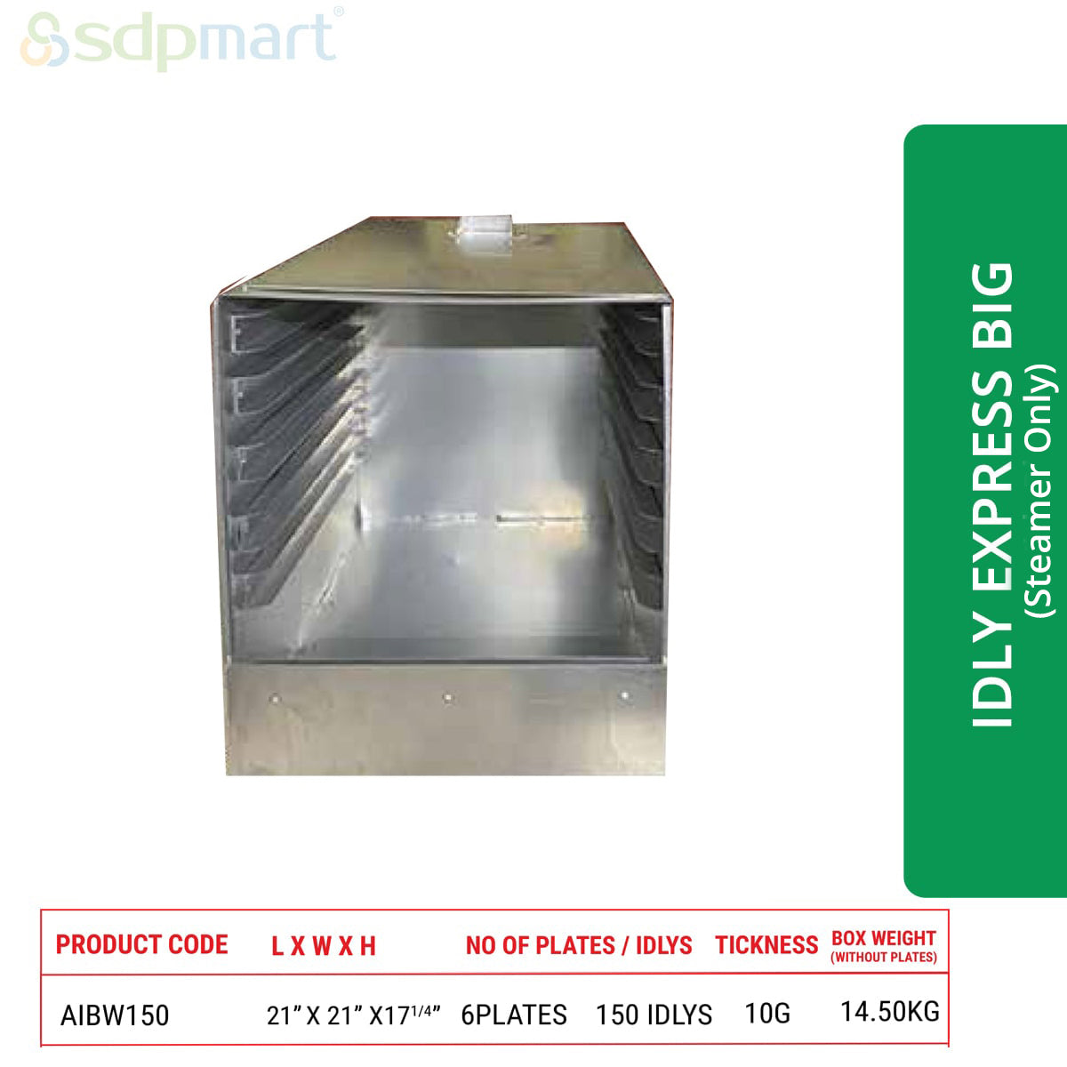 SDPMart  Aluminum Idly Steamer- Express Big (Steamer Only)