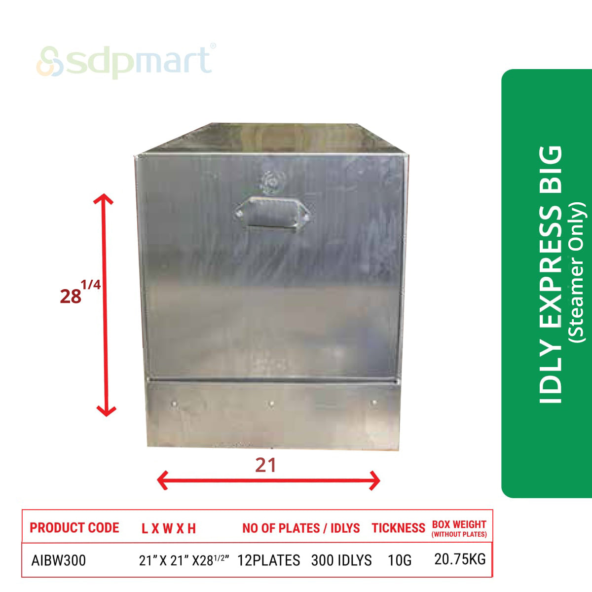 SDPMart  Aluminum Idly Steamer- Express Big (Steamer Only)