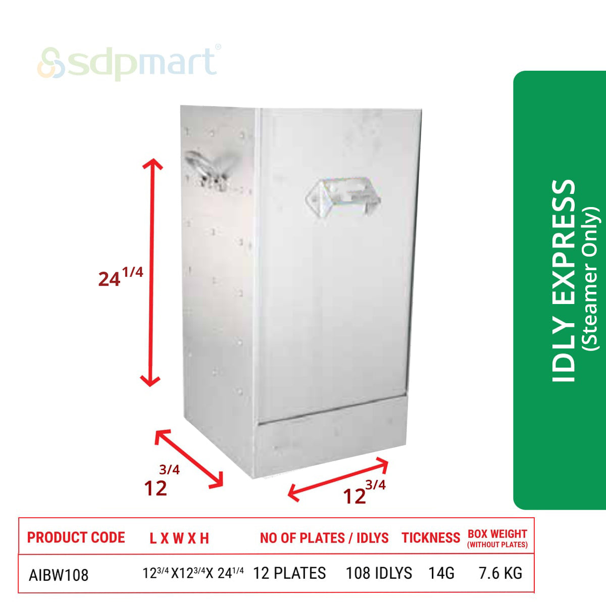 SDPMart Aluminum Idly Steamer- Express(Steamer Only)