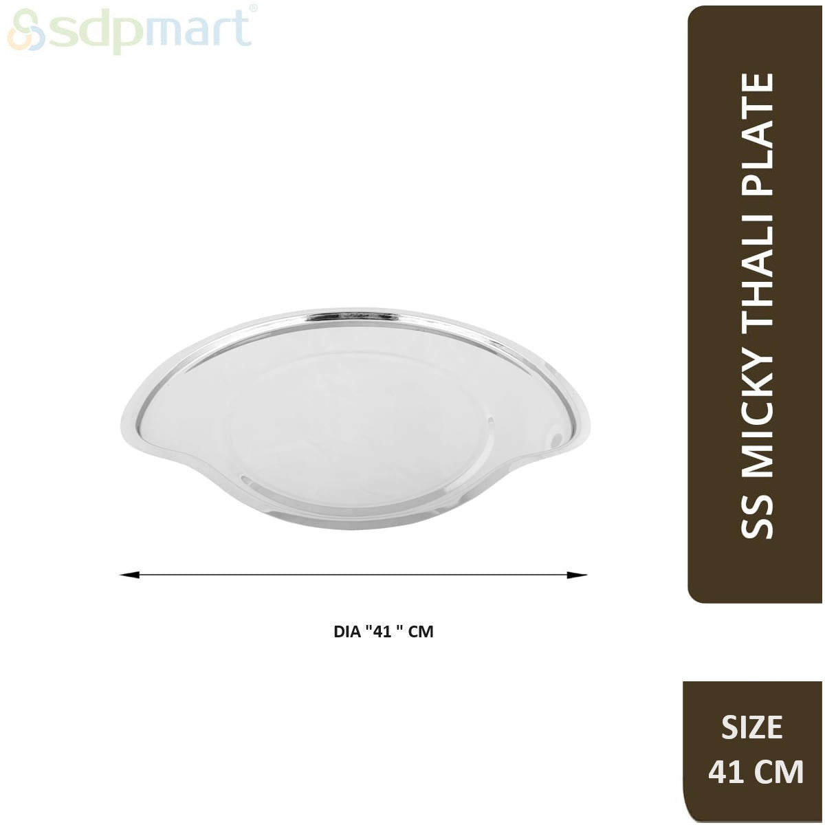 SDPMart SS Micky Thali Plate