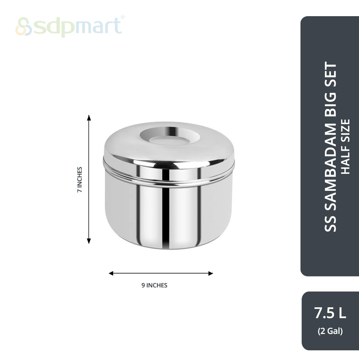 SDPMart SS Sambadam Big Set (Half Size)