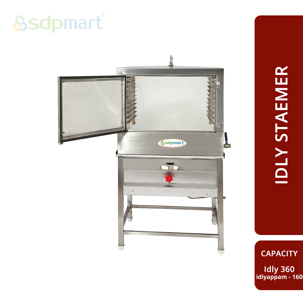 SDPMart SS Idly Steamer With Plates